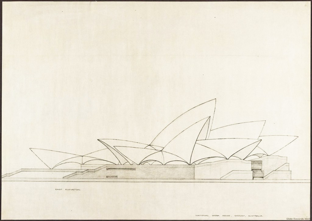 Sydney Opera House by Jørn Utzon,&nbsp;1957