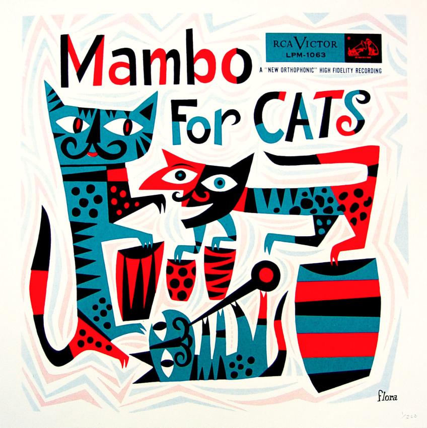 Jim Flora designs Mambo for Cats,&nbsp;1955