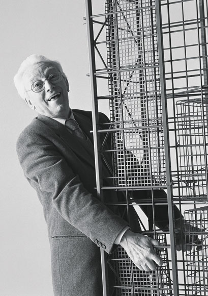 Bruno Munari and Robot, 1990