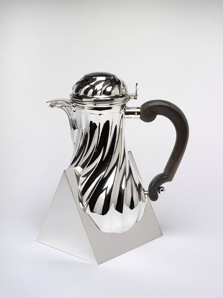 Gabriele de Vecchi and his coffee pot, 1983