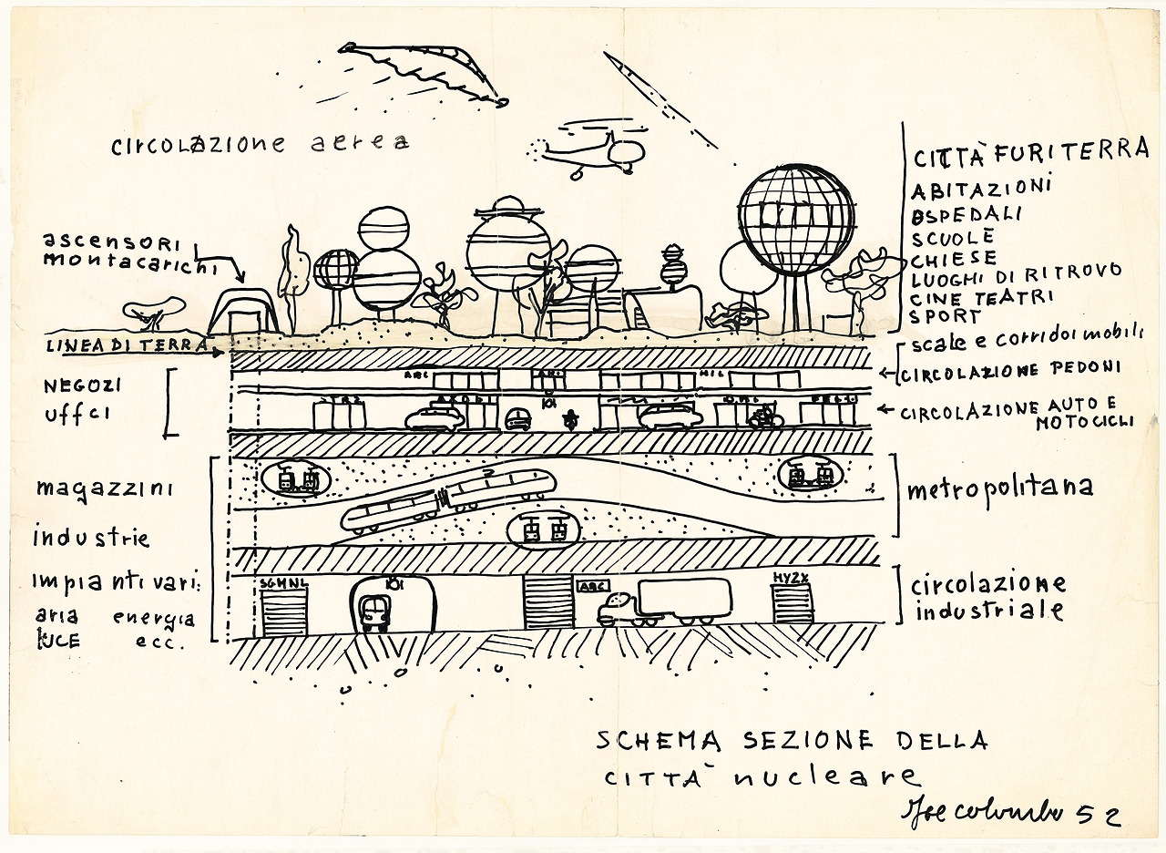 The Nuclear City by Joe Colombo, 1952